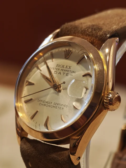 Rolex Date Ref.6624 in Oro Rosa 31mm 9