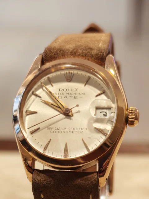 Rolex Date Ref.6624 in Oro Rosa 31mm 5